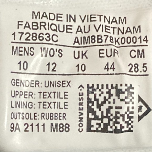 NEW! Converse CHUCK TAYLOR 70 ALL STAR MUCH LOVE Men Shoe Sneaker Multiple Sizes - Picture 14 of 14